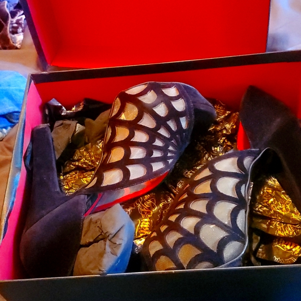 Kat Von D Adele Spiderweb Heels